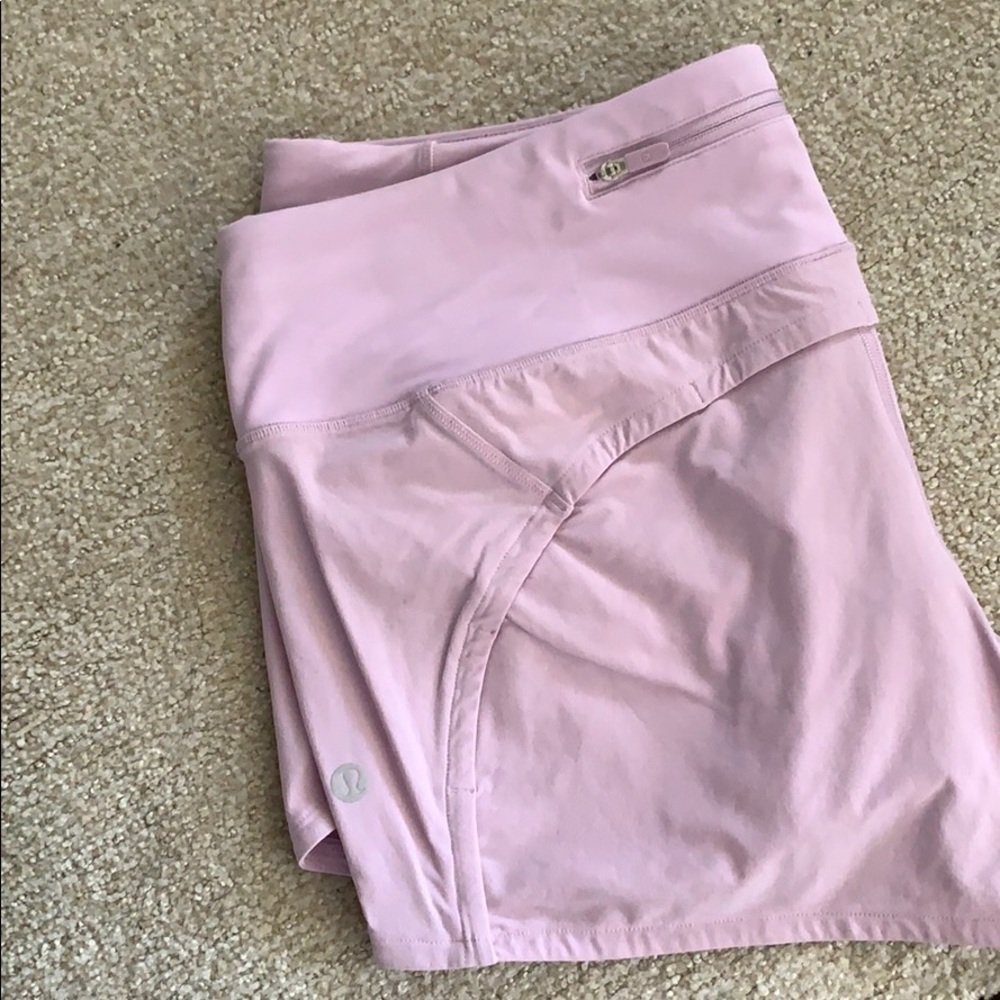 Light purple lululemon shorts
